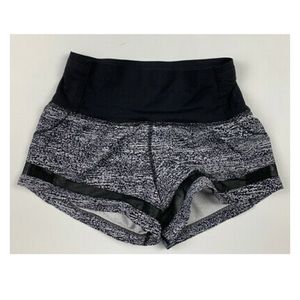 Lululemon Gray Black Mesh Athletic Shorts